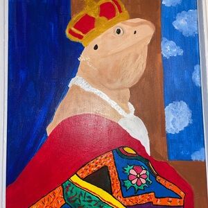 Beared Dragon Art Print - Multicolor